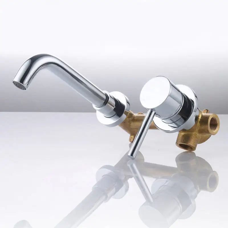 Black Frosted Concealed Basin Faucet