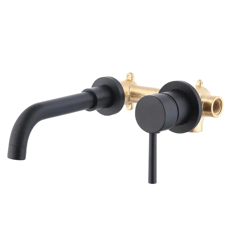 Black Frosted Concealed Basin Faucet
