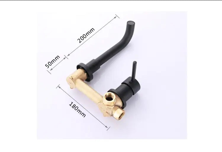 Black Frosted Concealed Basin Faucet